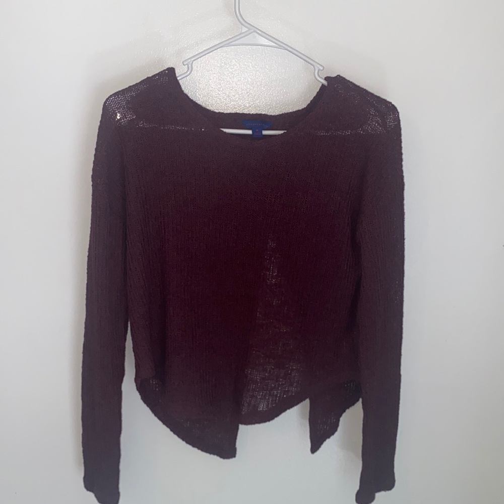 open back sweater